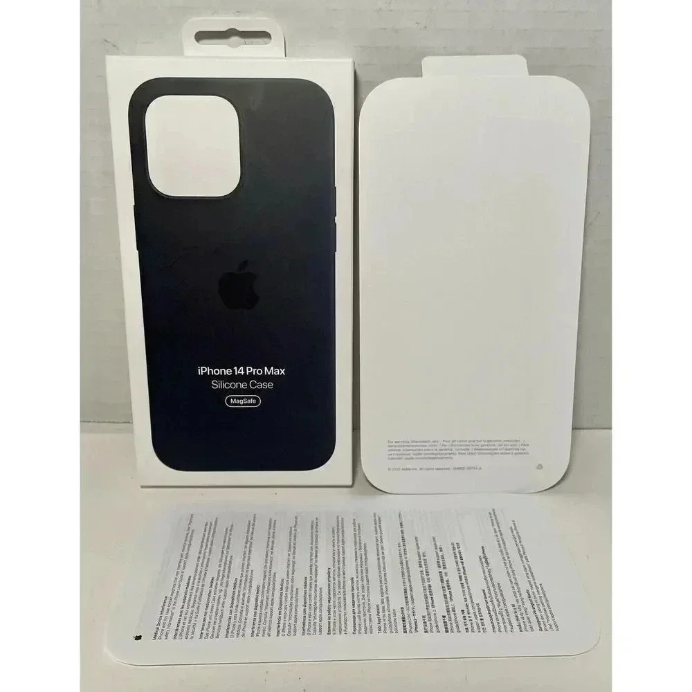 Retail‎ Box & Inserts Only For iPhone 14 Pro Silicone Case Midnight MPTP3ZM/A